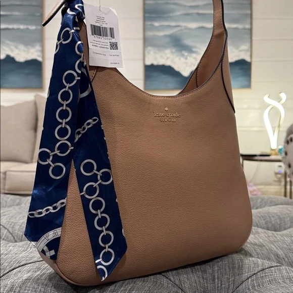 Kate Spade Bag Aster Tan Leather Shoulder Bag - Picture 3 of 17